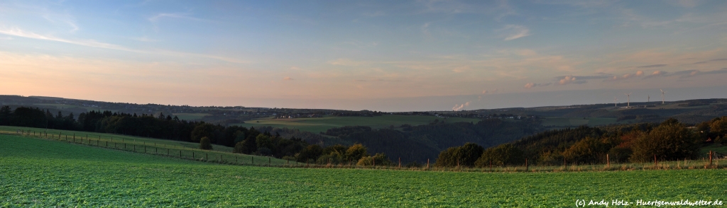 Panorama Kalltal und Vossenack von Schmidt aus