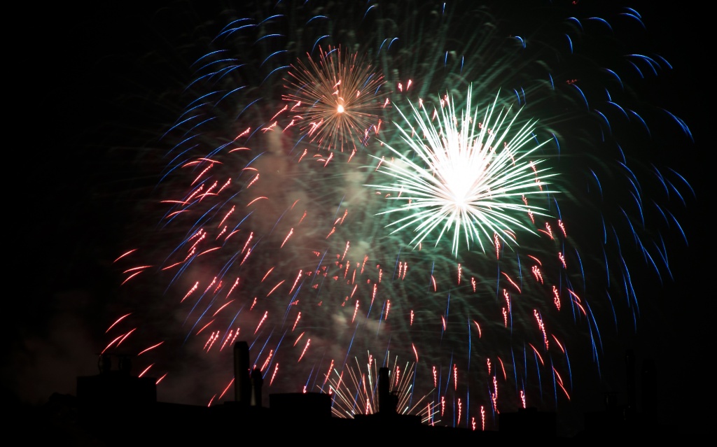 Brilliantfeuerwerk der Dürener Annakirmes 2011