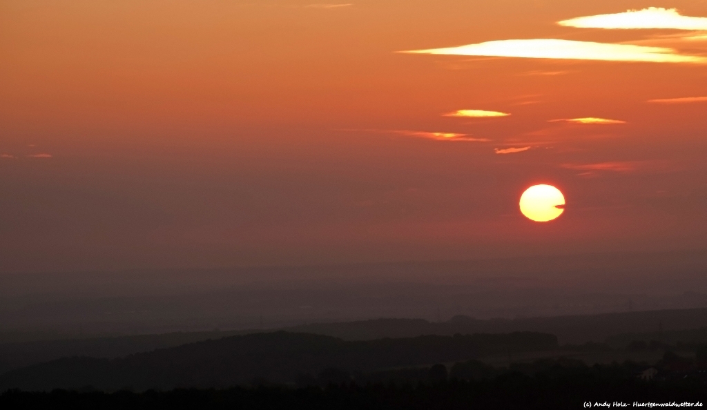 Traumhafter Sonnenaufgang am 07.09.2012 vom Krawutschketurm Bergstein aus