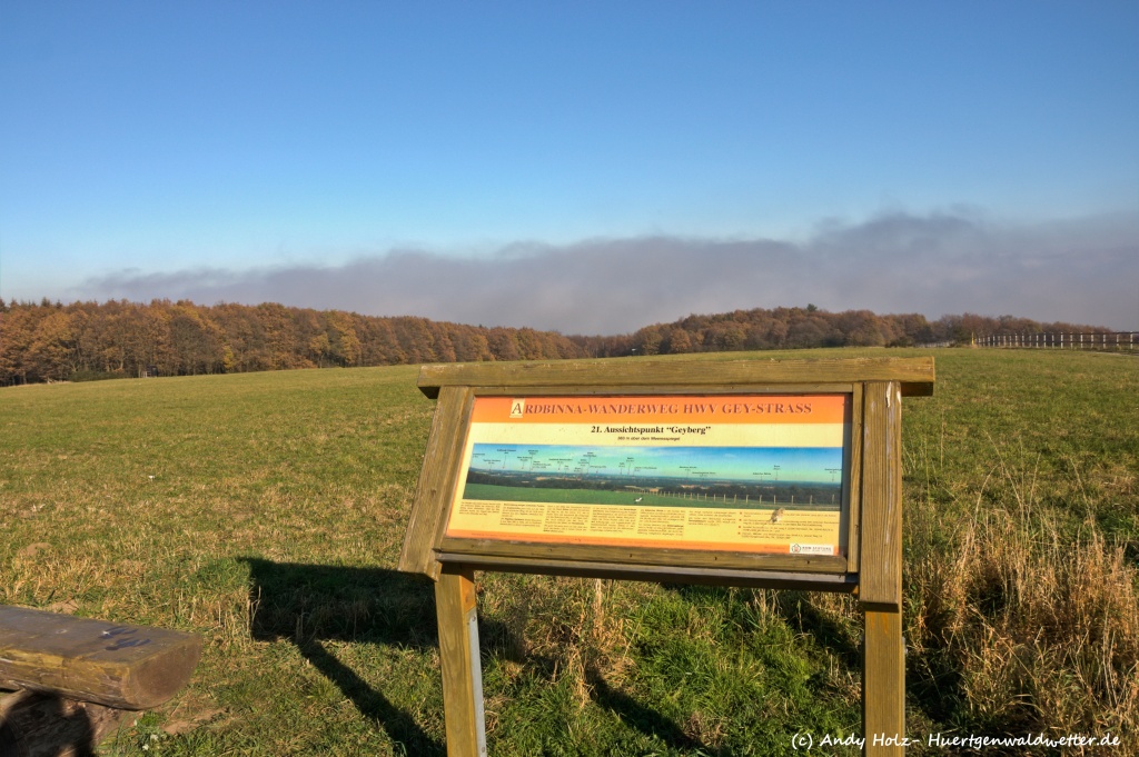 Indian Summer und extrem milde Novemberwitterung mit Inversion in der Rureifel und im Hohen Venn (23.10. bis 11.11.2011)