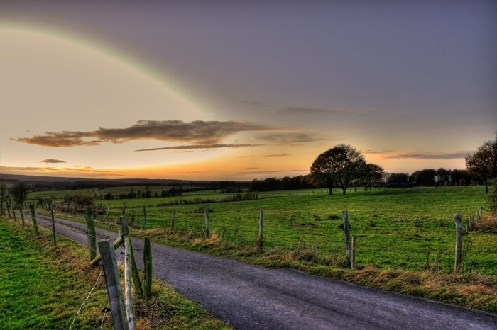 Abendstimmung bei Kleinhau